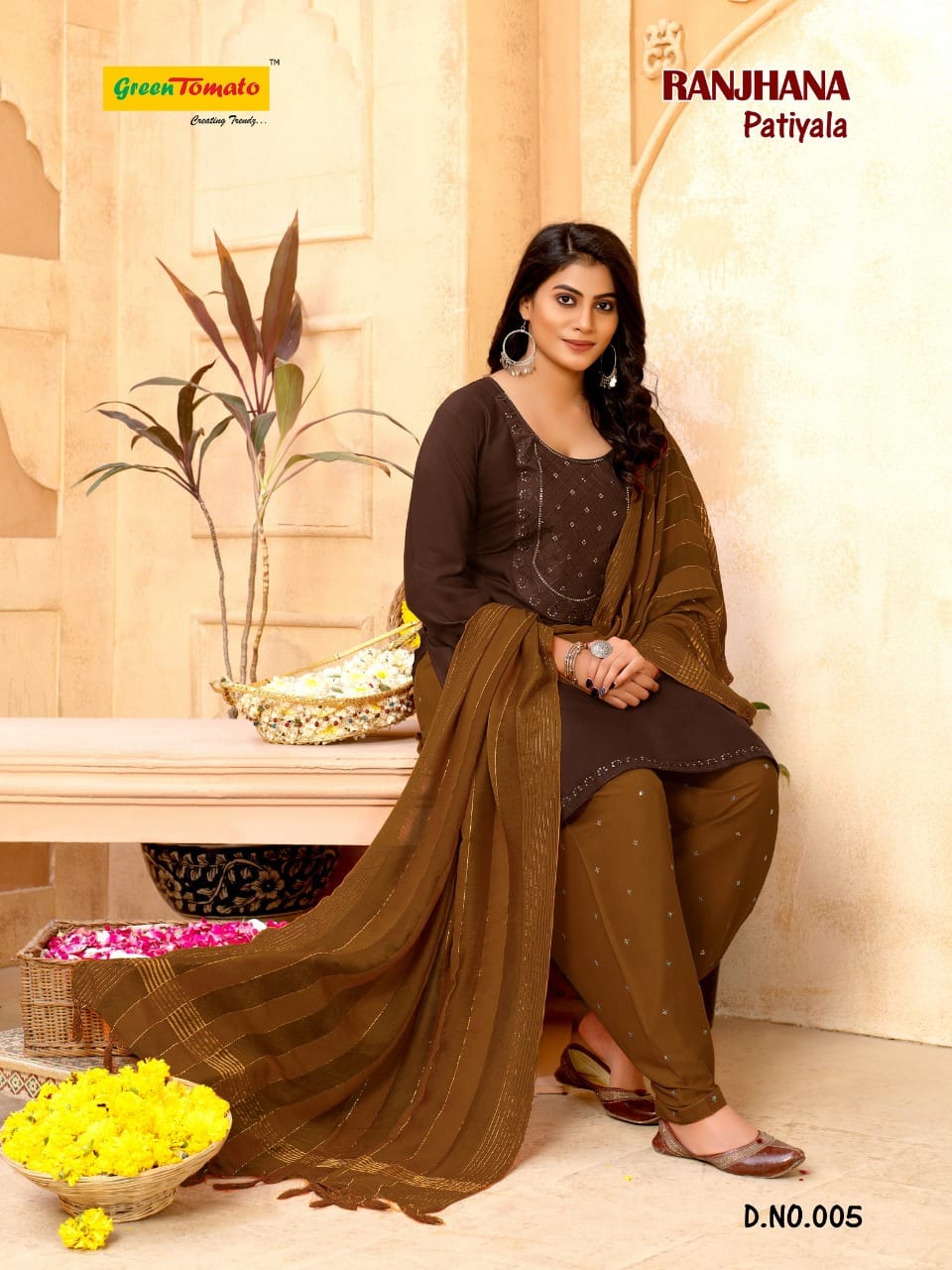Ranjhana Patiyala Regular Ethnic Wear Heavy Rayon Ready Made Collection